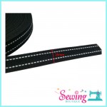 25MM BLACK COLOUR TAPE WITH WHITE COLOUR DOTTED LINE (PER FEET) - NCC/0310585010